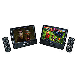 best buy portable dvd player dual screen on Technika 9