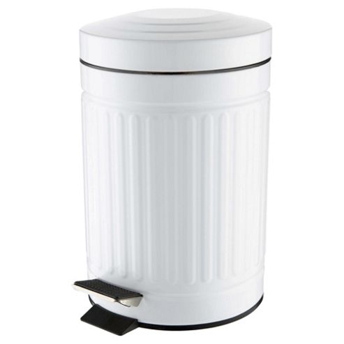 Image of Tesco 3 Litre Bathroom Bin, White