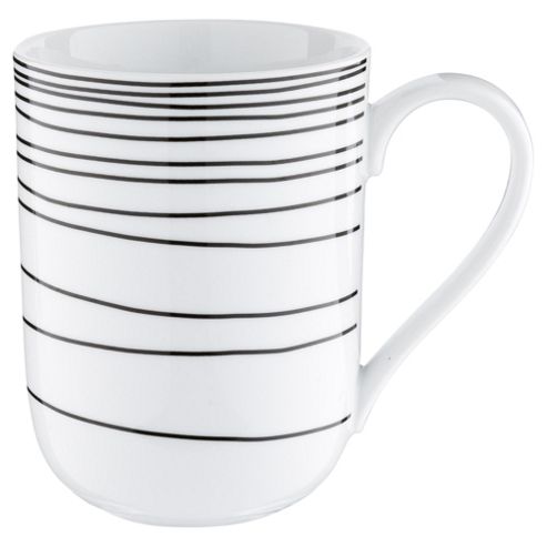 Image of Tesco Atlanta Super White Porcelain Mug, White