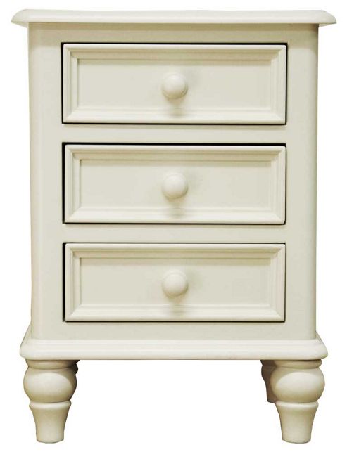 Image of Ultimum Chateau Off White Bedside Cabinet