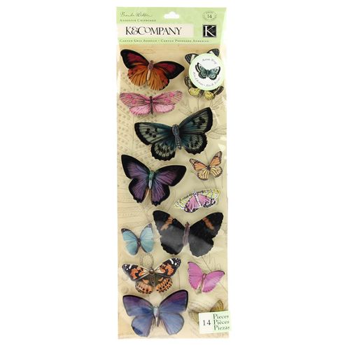 Image of Flora And Fauna Chipboard Butterflies