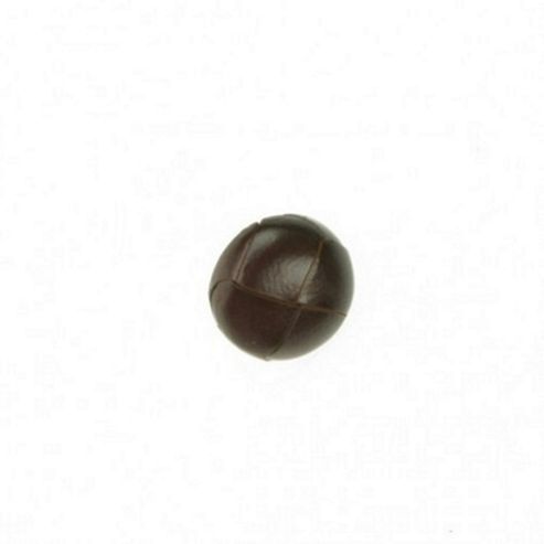 Image of Buttons 23mm - Leather Padded Brown
