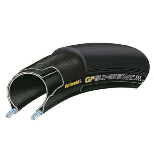 Image of Continental Gp Supersonic Black Chili Black Folding Tyre - 700 X 23mm