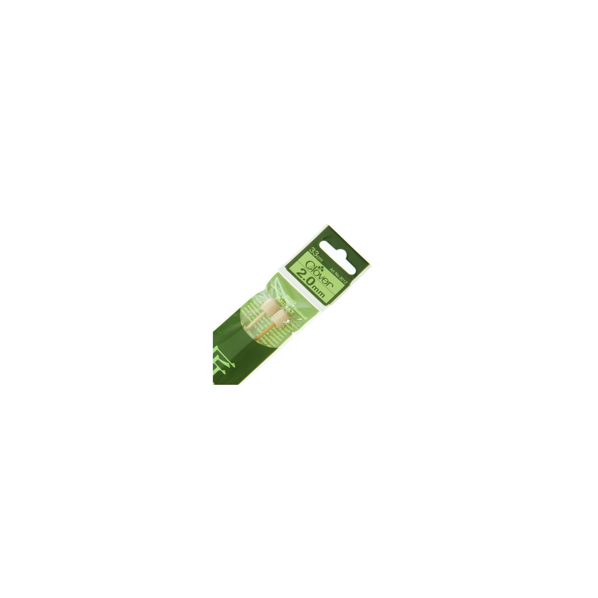 Clover Takumi Bamboo Knitting Needles 20mm 2pk