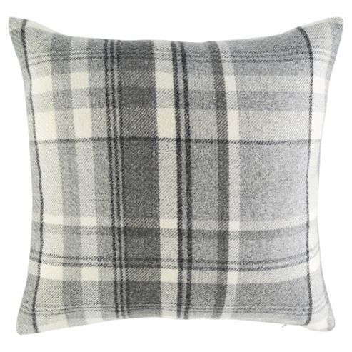 Image of Grey Check Cushion