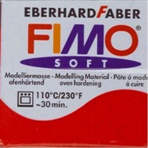 Image of Fimo Soft 56g Glitter Red