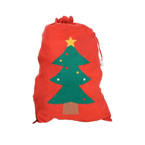 Image of Large Felt Christmas Sack Gift Bag - Single Christmas Tree