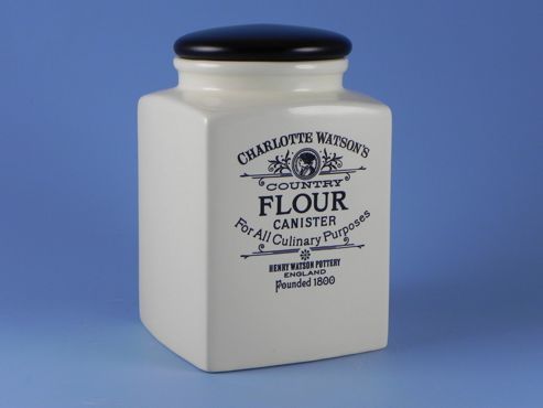 Image of Henry Watson Pottery Charlotte Watson Large Square Flour Jar