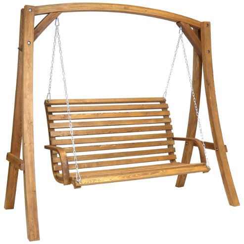 Image of Bentley Garden Wooden Swing Seat