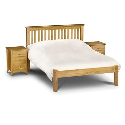Image of Antique Finish Queen Double Low Foot End Pine Bed