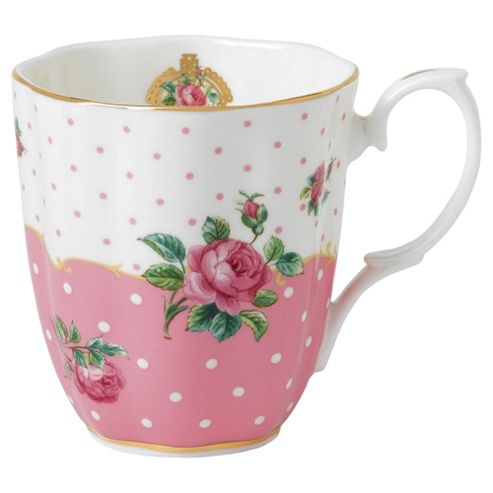 Image of Royal Albert Pink Polka Dot Vintage Mug Gift Box Set