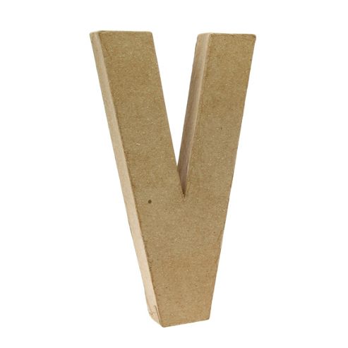 Image of Large Kraft Letter - V