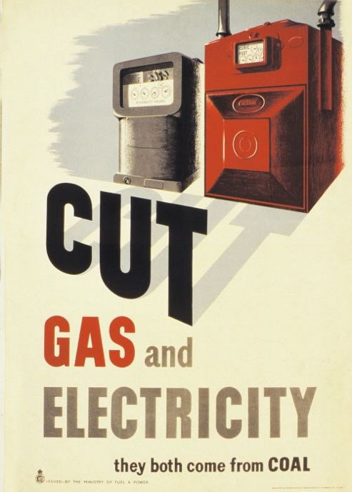 Image of Half Moon Bay Cut Gas And Electricity Tin Sign