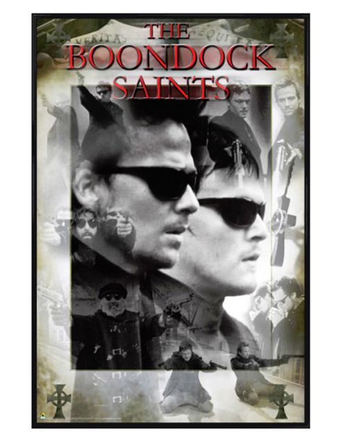 Image of The Boondock Saints Gloss Black Framed Thy Kingdom Come, Thy Will Be Done Poster