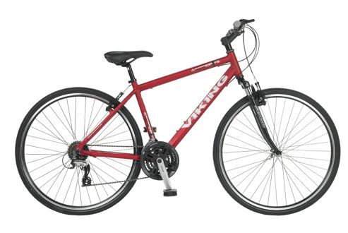 Image of 22" Viking Bayswater Fs 24 Speed Alloy Gents, Red