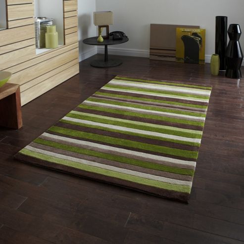 Image of Think Rugs Hong Kong Green Tufted Rug - 60 Cm X 120 Cm (2 Ft X 3 Ft 9 In)