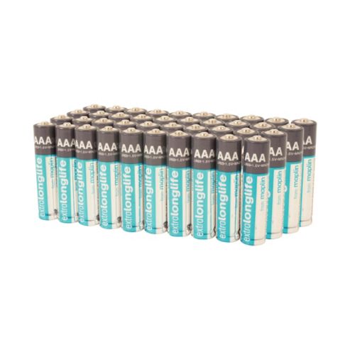 Image of 100 Aaa Pack Maplin Battery Alkaline Extra Long-life