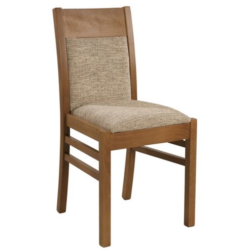 Image of Sutcliffe Furniture Casual Dining Arley Dining Chair (set Of 2) - Mid Oak - Postbox Leather