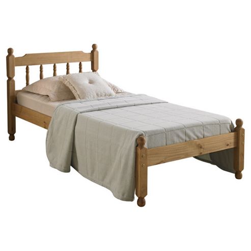 Image of Amani Colonial Bed Frame - Double (4' 6") - Waxed Pine