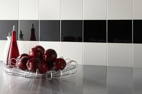 Image of Colour Palette Jet Black Gloss Ceramic Wall Tile 148x148 Box Of 44 (0.96 M-- / Box)
