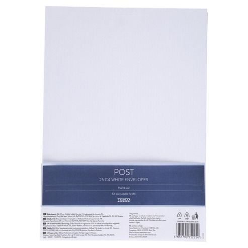 Image of T. White C4 Envelopes 25 Pk