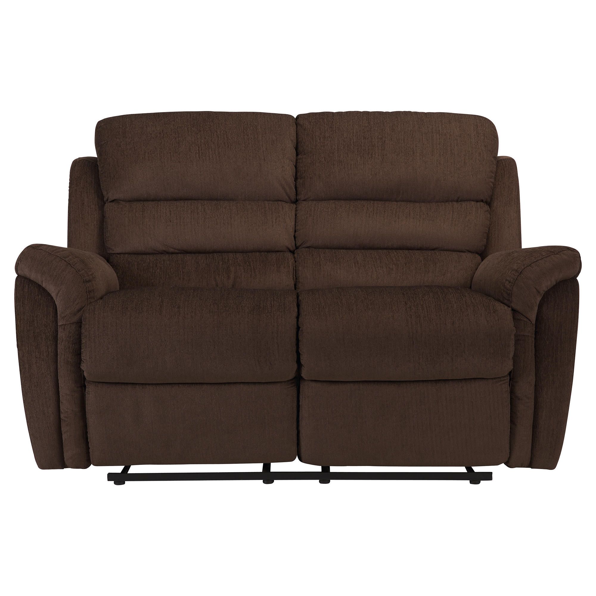 Chloe Fabric Small Recliner Sofa Chocolate at Tesco Direct