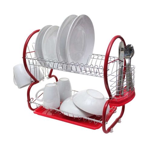 Image of Cook Incolour Dish Rack - Red