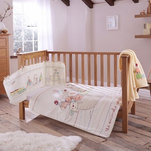 Image of Clair De Lune 4pc Cot Bed Bedding Set (2 By Two)