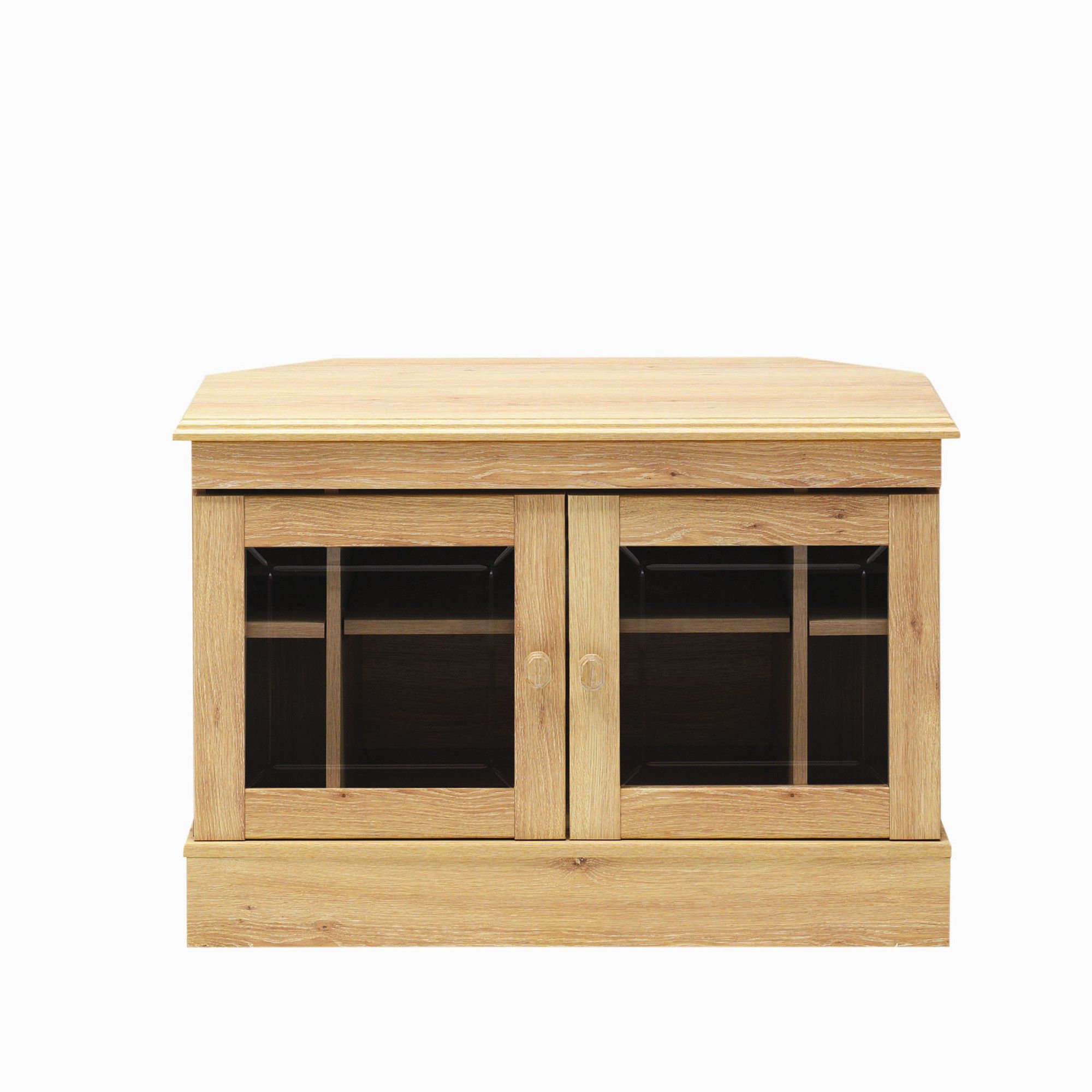 Caxton Driftwood Wooden Corner TV Cabinet at Tesco Direct