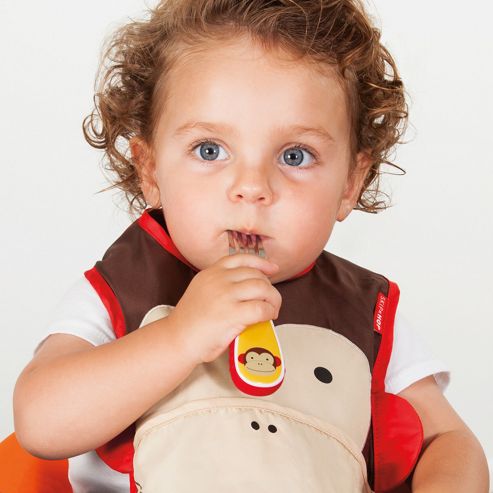 Image of Skip Hop Zoo-tensils Fork & Spoon Set - Monkey