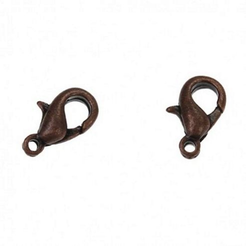 Image of Lobster Clasp - Copper 10mm - 10 Pack