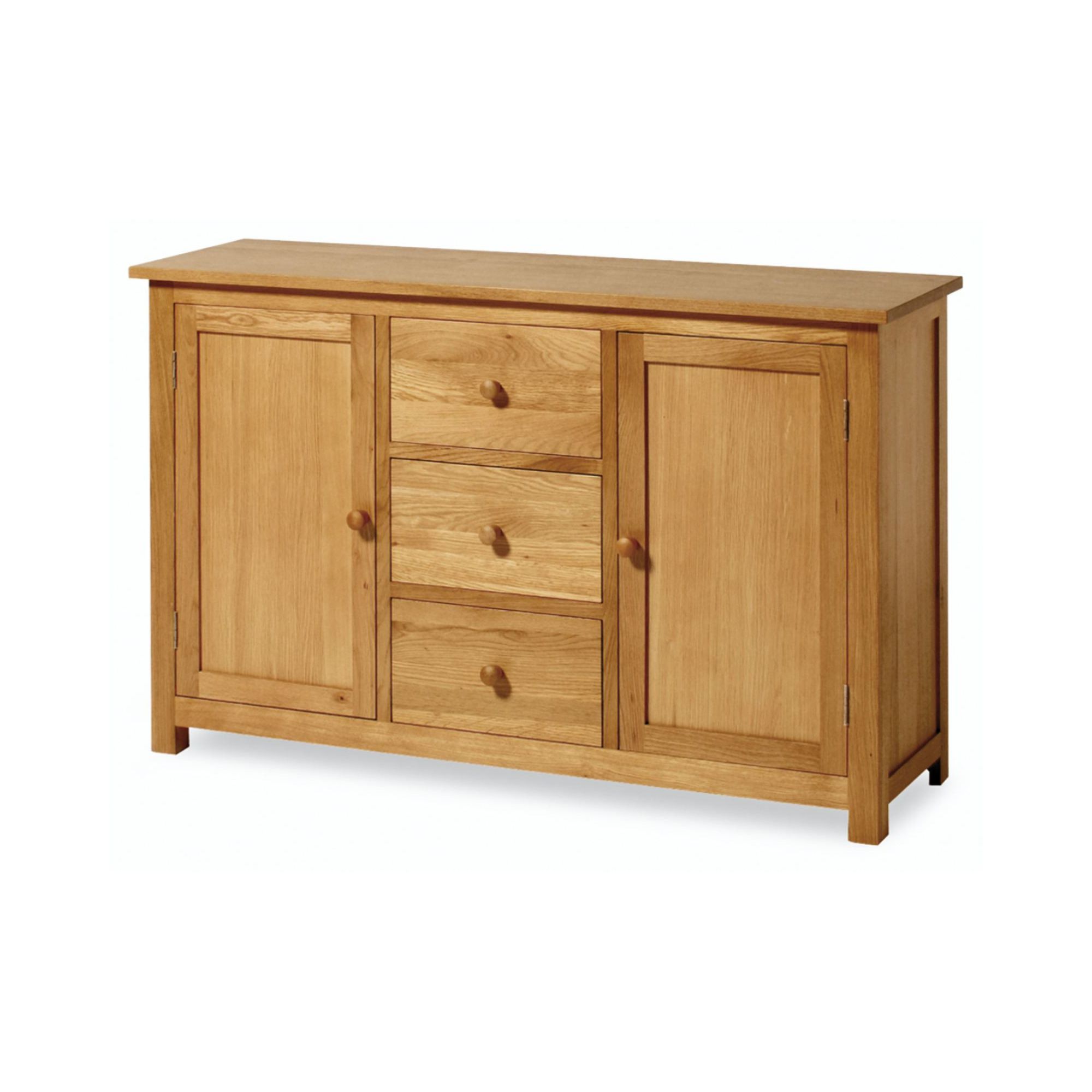 Kelburn Furniture Washington Oak 3 Drawer Sideboard at Tesco Direct