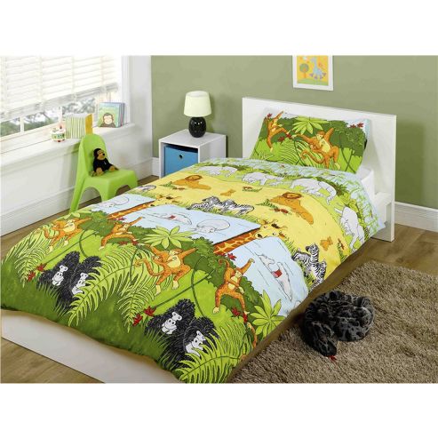 Image of Rapport Kids Cheeky Monkeys Single Quilt Set Multi Coloured
