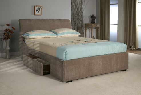 Image of Home Etc Oberon Bed Framestead With Storage - Double (4' 6")