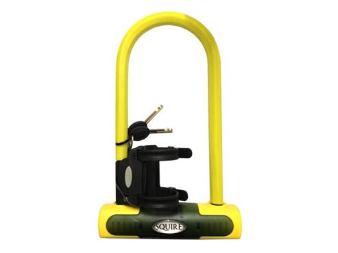 Image of Squire Eiger 230mm Shackle Lock Sold Secure Gold Rating Yellow