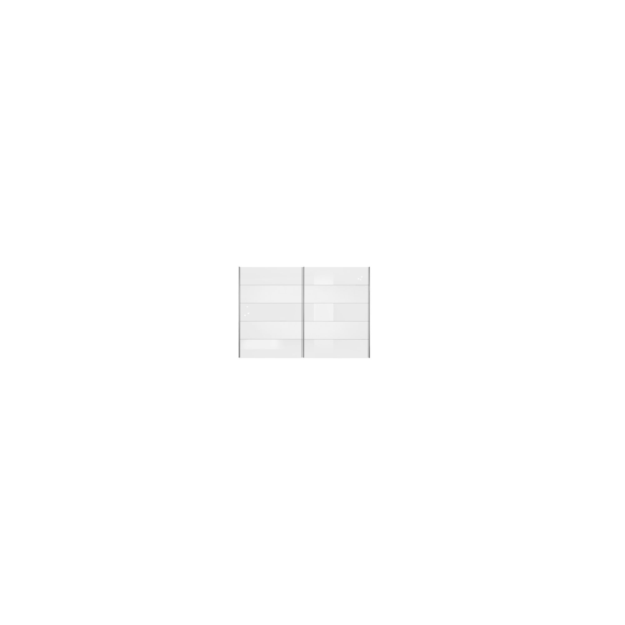 Arte-M Inline Sliding Door Wardrobe with Six Glass Panels - 202cm - Black / Black at Tescos Direct
