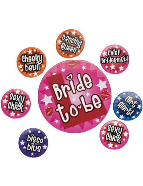 Image of 8 Hen Night Badges