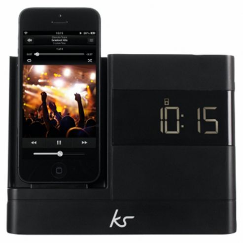 Image of Kitsound X-dock With Fm Radio For Iphone 5/5s, Black