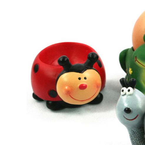 Image of Black Ginger Novelty Egg Cup, Lady Bird