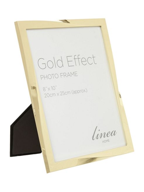Image of Linea Gold Effect Twist Design Photo Frame 8x10