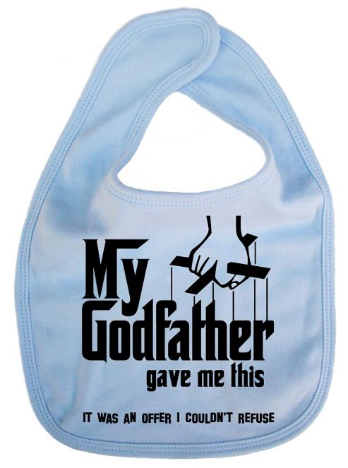Image of Dirty Fingers My Godfather Gave Me Offer I Couldn't Refuse Bib Blue