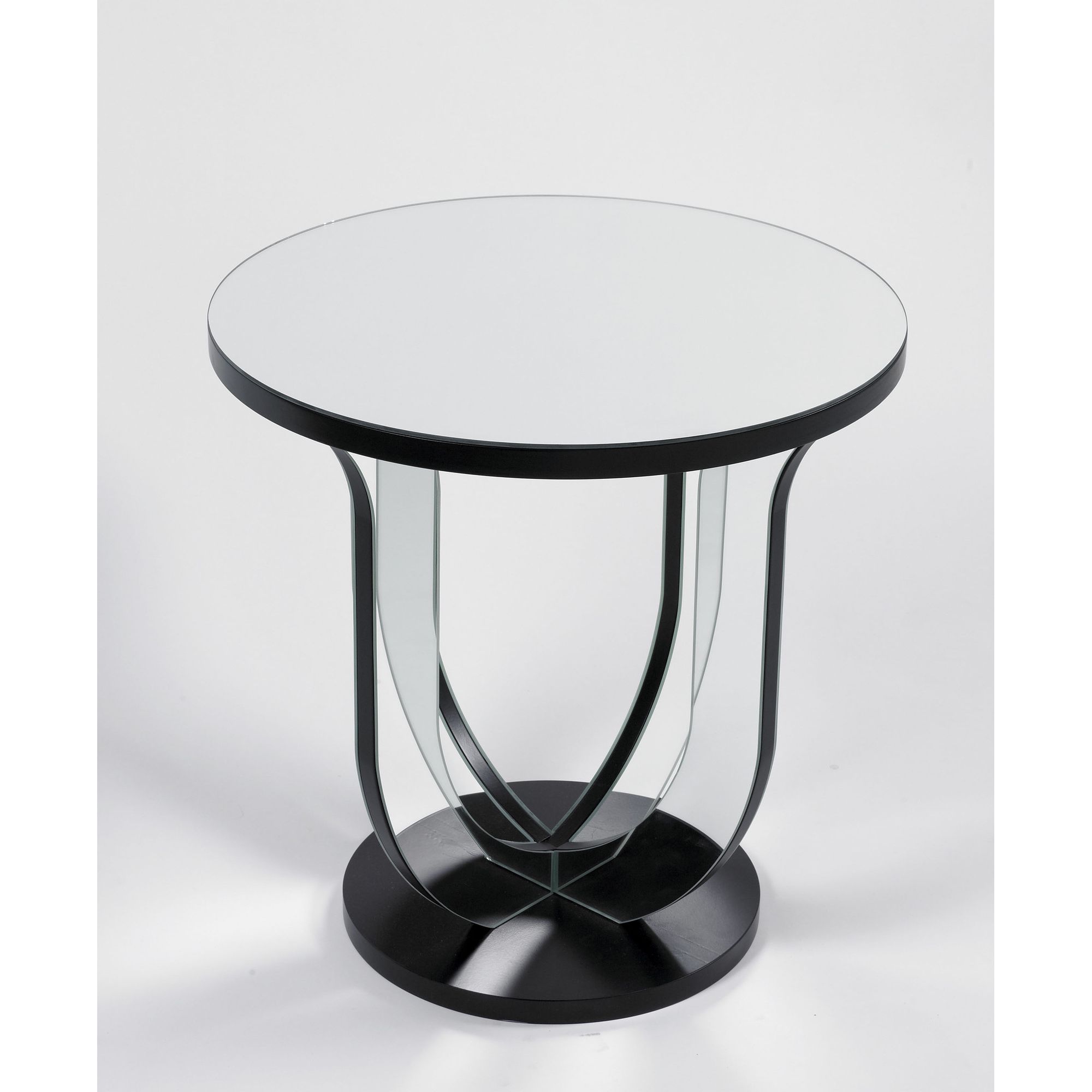 Morris Mirrors Ltd Lamp Table in Black and Silver at Tesco Direct