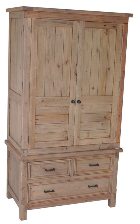 Image of Wiseaction Naples 3 Drawer 2 Door Wardrobe