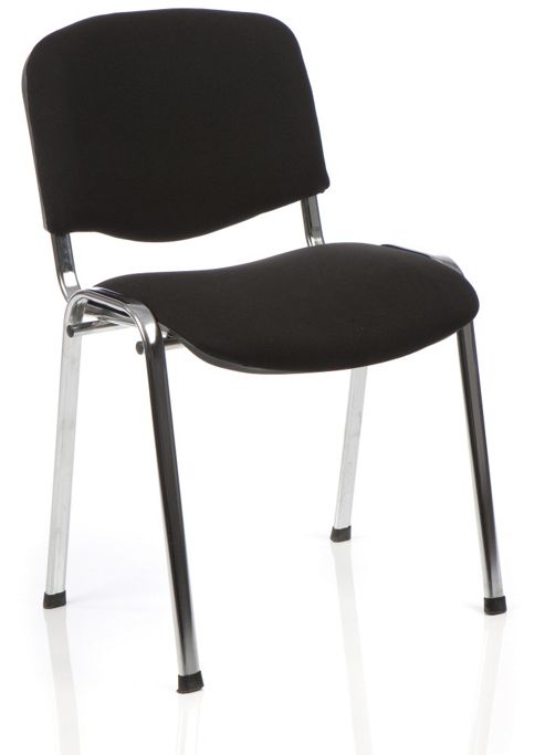 Image of Maestro Kolding Chrome Chair (set Of 4) - Black