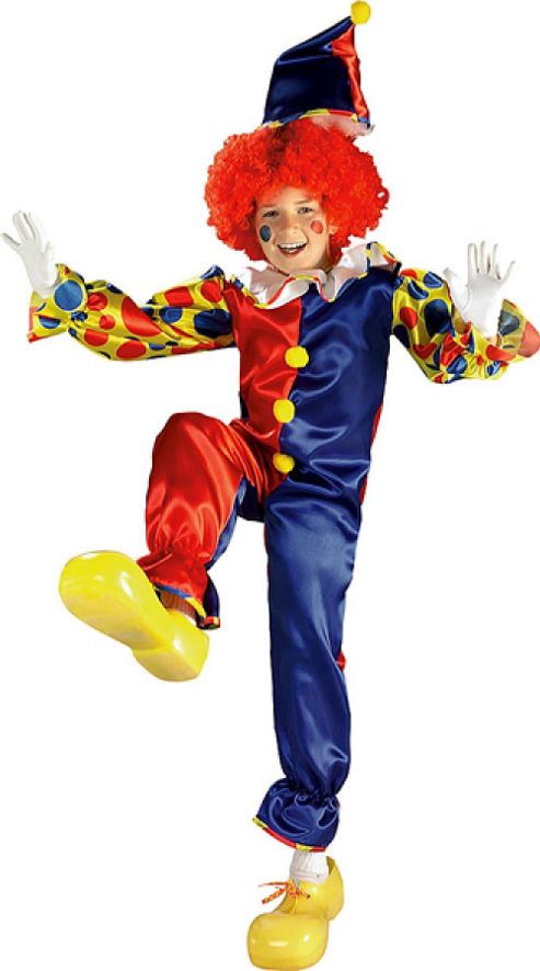 Image of Bubbles The Clown - Child Costume 8-10 Years