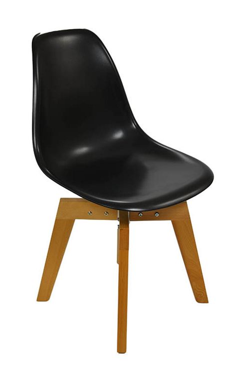 Image of Eames Flow Dining Chair Black
