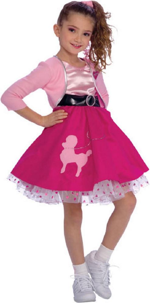 Image of Fifties Girl - Child Costume 7-8 Years