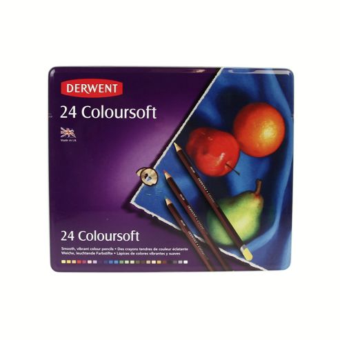 Image of Derwent Coloursoft 24 Tin