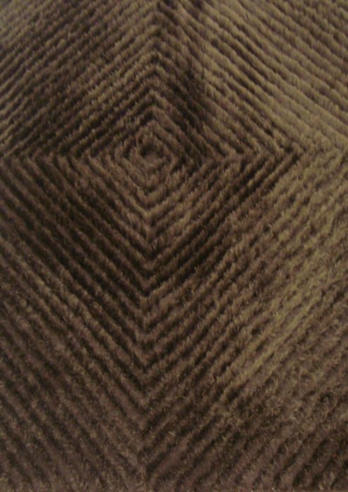 Image of Angelo Fingerprint Brown Tufted Rug - 240cm H X 170cm W (7 Ft 10.5 In X 5 Ft 7 In)
