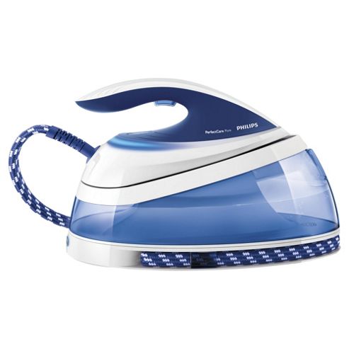 Image of Philips Gc7619/20 Ceramic Plate Steam Generator Iron - Blue & White